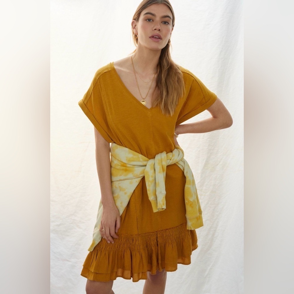 Anthropologie Daily Practice Ruffle Dress